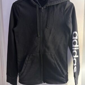 Adidas Black Full-Zip Sweatshirt